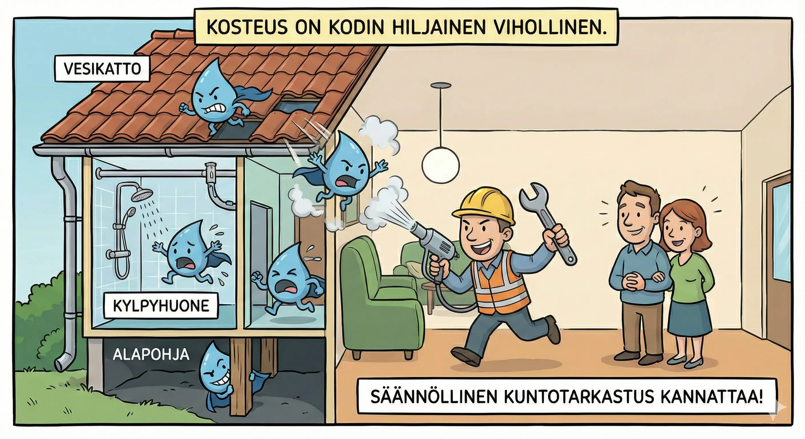 Kosteusvauriot – kodin salakavala vihollinen